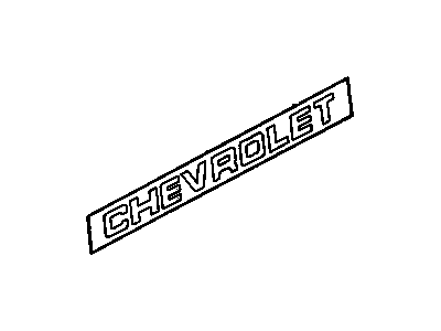 GM 15603691 Decal,Pick Up Box End Gate *Dark Argent *Dark Argent