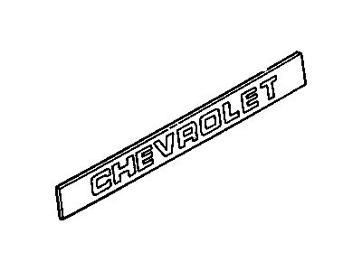 GM 15552340 Decal, Pick Up Box End Gate *Black/Gold