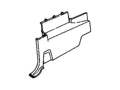 GM 15975784 Panel Assembly, Body Side Rear Lower Trim *Neutral Medium