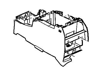 GM 88986585 Console,Front Floor *Shale