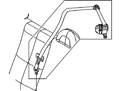 2010 Pontiac G3 Seat Belt - 96834260