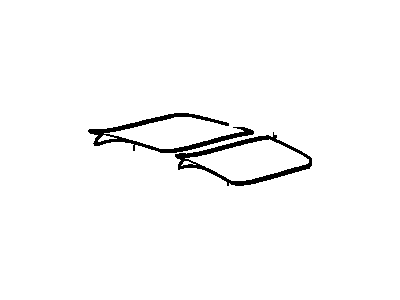 GM 92225450 Stripe, Rear Compartment Lid Center *White Arctic