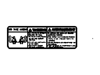 GM 96436315 Label,Inflator Restraint System Service Notice