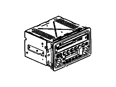 GM 9374704 Radio Assembly, Amplitude Modulation/Frequency Modulation Stereo & Clock & Cd Player