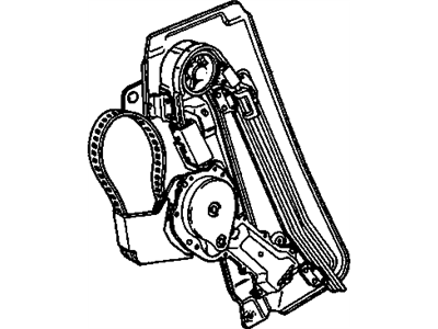 GM 16600990 Quarter Window Electric Regulator ASSEMBLY (Service)