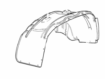 2020 Chevrolet Colorado Fender Splash Shield - 84634869