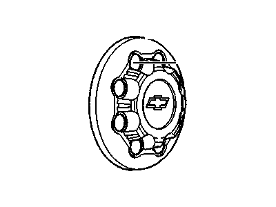 GM 15727140 Hub Cap ASSEMBLY (Chevrolet)(Chrome)(8 Luggage)