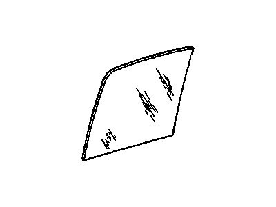 GM 14027465 Glass, Side Rear Door Window, Left