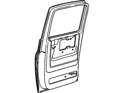 GM 15641848 Door Assembly, Rear Side, Right