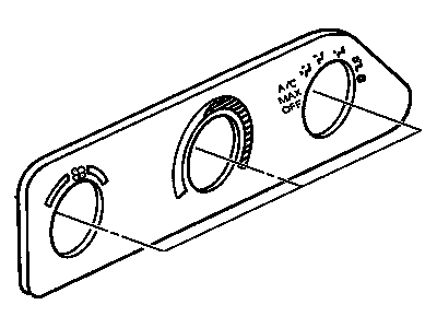 GM 16183768 Applique Heater & Air Conditioner Control