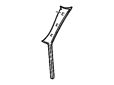 GM 22606839 Molding Assembly, Windshield Side Upper Garnish *Graphite