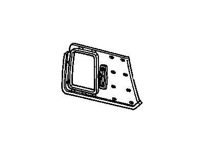 GM 20749663 Vinyl Roof Panel Cover Retainer 20749663 GM Vinyl Roof Panel Cover Retainer Illustration 1 of 1