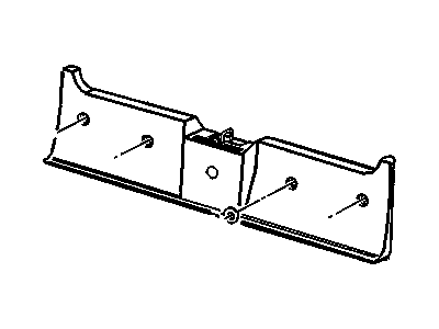 GM 25544969 Plate, Rear Compartment Sill Trim *Graphite