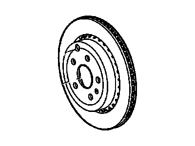 GM 92287419 Rear Brake Rotor