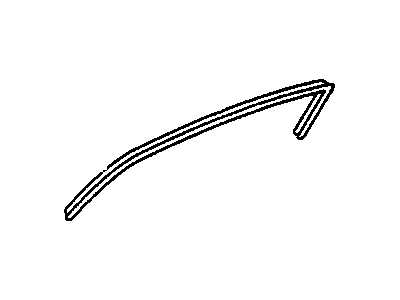 GM 22569312 Molding, Windshield & Between Reveal (Repair) *Black