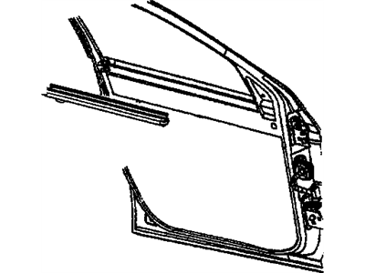 2005 Pontiac Aztek Weather Strip - 10316093