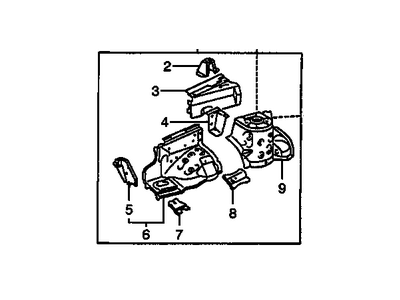 GM 88969692 Panel,Front Wheelhouse