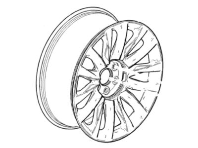 GM 23376238 Wheel, 22X9.0J Alum 28Mm O/S 139.7X6Xm14 B