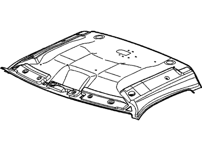 GM 20988785 Module Assembly, Front Headlining Trim *Shale