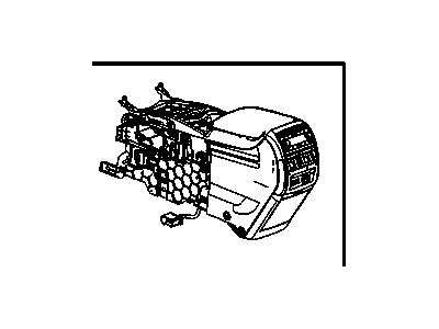 GM 20856077 Console Assembly, Front Floor *Dark Titanium