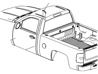 GM 20815164 Molding Assembly, Roof Panel Joint Finish *Black