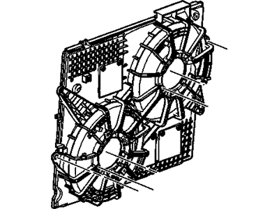 Cadillac STS Fan Shroud - 22752356