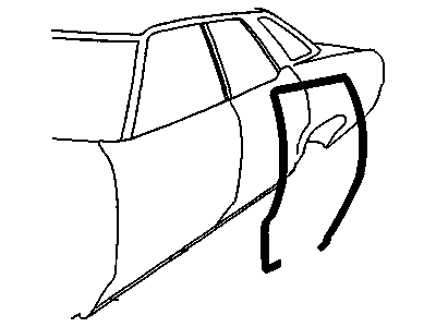 GM 10281490 Weatherstrip Assembly, Rear Side Door