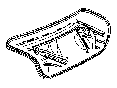 GM 21160164 Weatherstrip,Rear Compartment Lid
