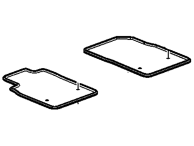 GM 23479293 Mat Pkg,Front & Rear Carpet (Molded Edge) (15.286/16.8