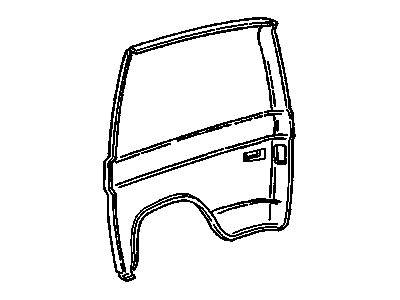 GM 15987001 PANEL, Fuel Door & Body Side