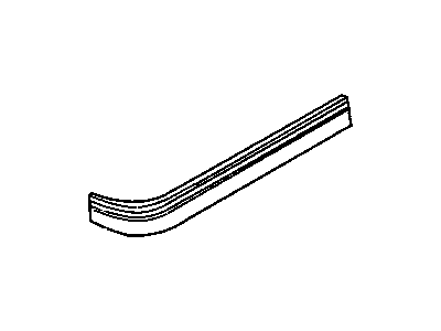 GM 14033690 Strip, Rear Bumper Rubber R.H.