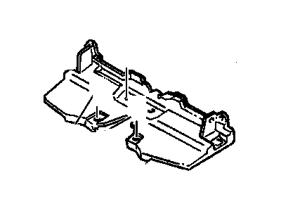 GM 10276127 Baffle, Radiator Air Side Upper *Black