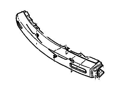 GM 15984100 Bar Assembly, Front Bumper Imp