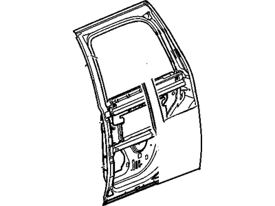 GM 22892597 Door Assembly, Rear Side (Lh)
