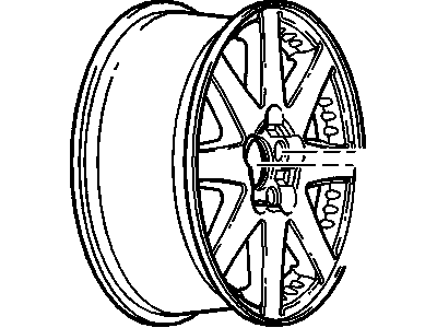 GM 12490109 Wheel Rim Kit,Aluminum *Chrome