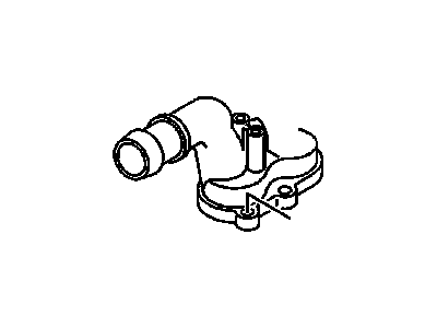 GM 12578330 Engine Coolant Crossover Pipe Assembly