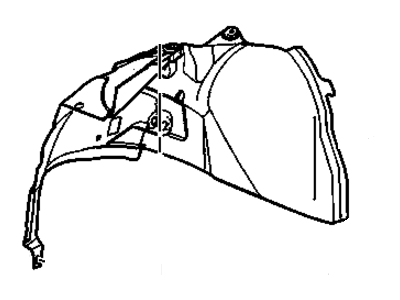 GM 20906006 Panel,Front Wheelhouse Lower Center