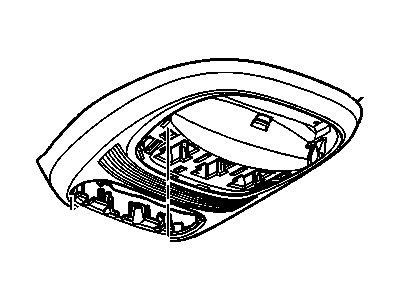 88937218 GM Console,Roof (Bezel W/Microphone Retainer)(Oak) *Oak Illustration 1 of 1