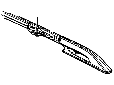 GM 10337784 Rail Assembly, Luggage Carrier Side *Black