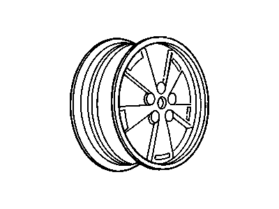 1992 Oldsmobile Cutlass Spare Wheel - 12516116