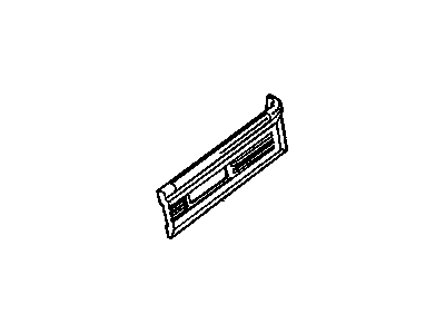 GM 12505135 Molding Kit, Front Fender Center Front Light*Black