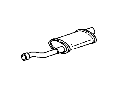 GM 15598211 Exhaust Muffler Assembly (W/Exhaust Pipe)