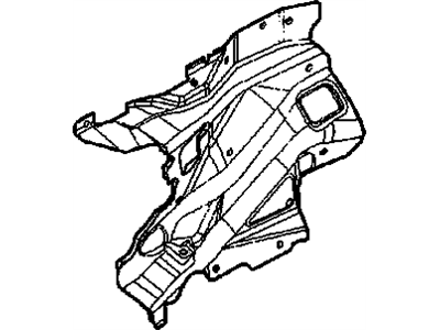 13227199 GM Insulator,Dash Panel Outer Illustration 1 of 1