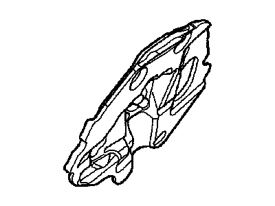 93357172 GM Insulator,Brake & Accelerator & Clutch Pedal Bracket Illustration 1 of 1