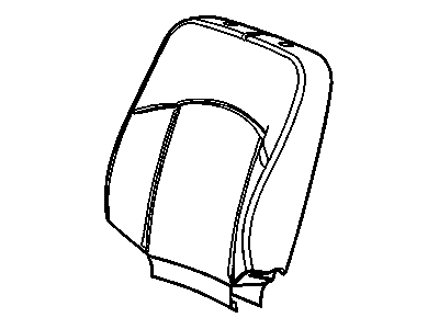 88996211 GM Driver Seat Back Cushion Cover Assembly *Neutral Illustration 1 of 1