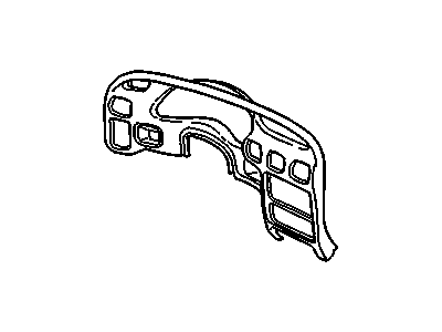 GM 10422490 Plate Assembly, Instrument Panel Cluster Trim *Oak