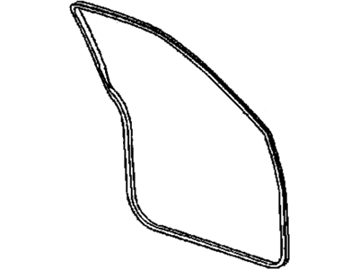 GM 15244250 Weatherstrip,Front Side Door