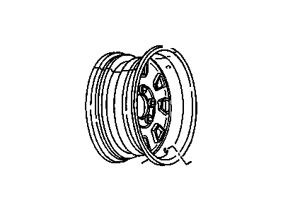 GM 9591731 Wheel Rim Assembly, 15X6.5 Front