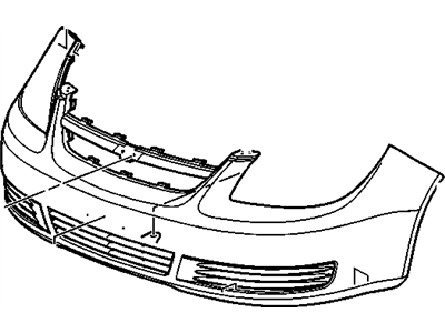 GM 19120181 Front Primered Bumper Cover