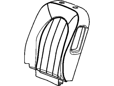 25986752 GM Cover Assembly, Driver Seat Back Cushion *Light Cashmere Illustration 1 of 1